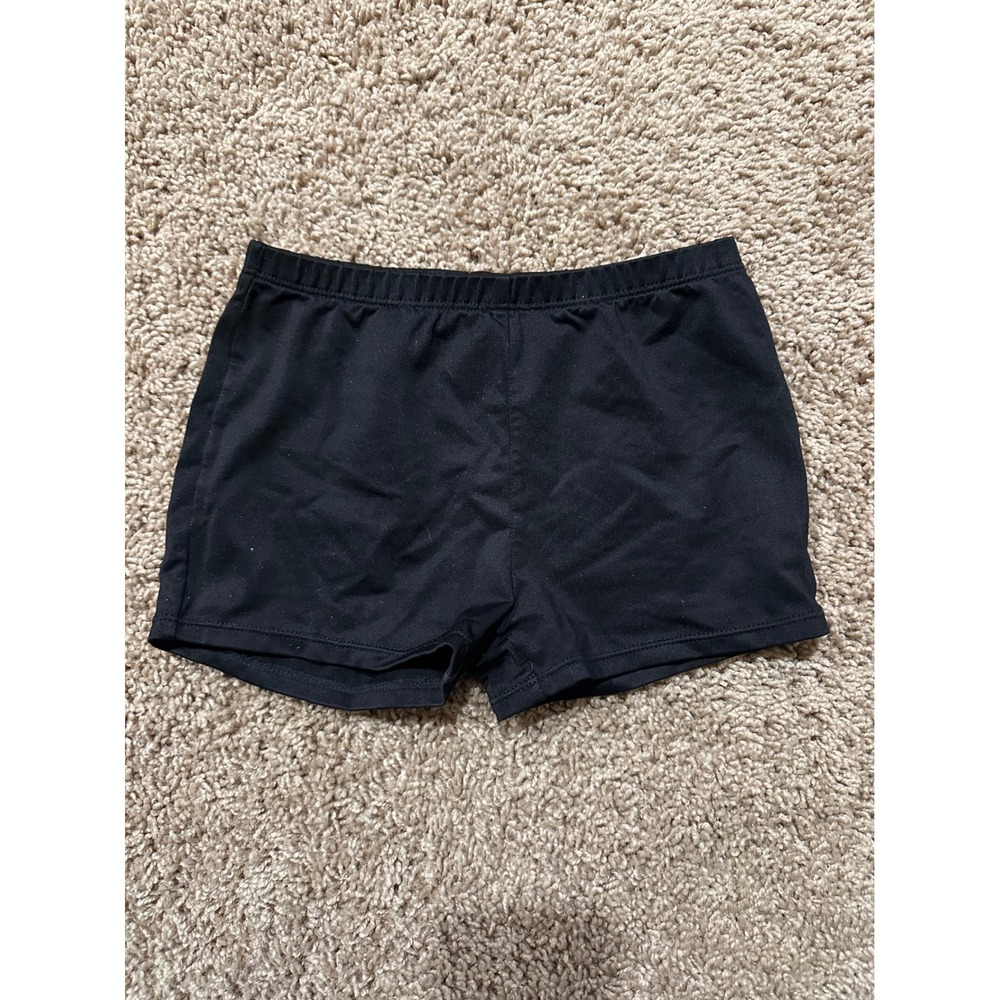 Danskin Freestyle Girls‎ Black Dance Gymnastics Athletic Booty Shorts Small 6 6X